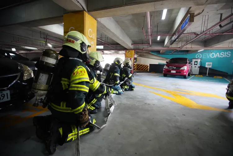 本次演習採取無腳本演練。消防局提供