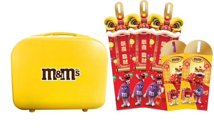 M&M’S「豆」趣問答金句挑戰，抽限量M&M’S®迷你行李箱及M&M’S®紅包袋。業者提供