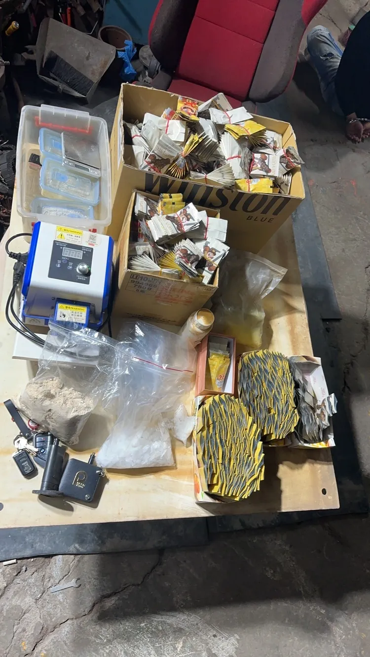 警方查獲相關證物。警方提供