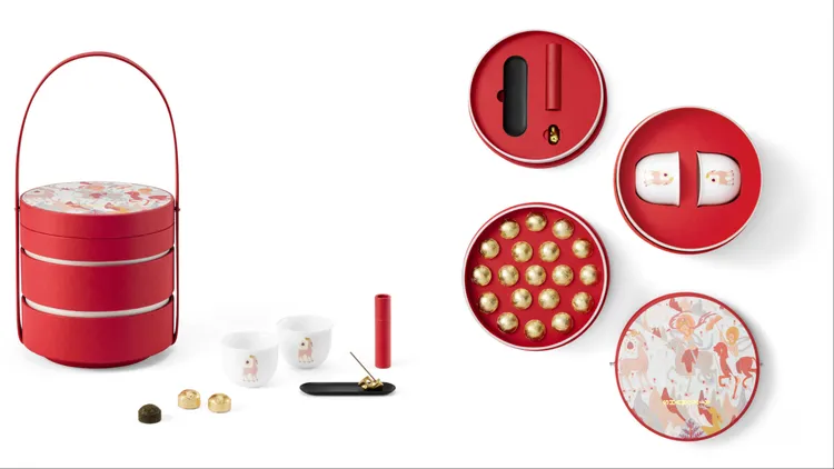 SHANG XIA「九色鹿系列茶香提盒禮盒」 ，9800元。品牌提供