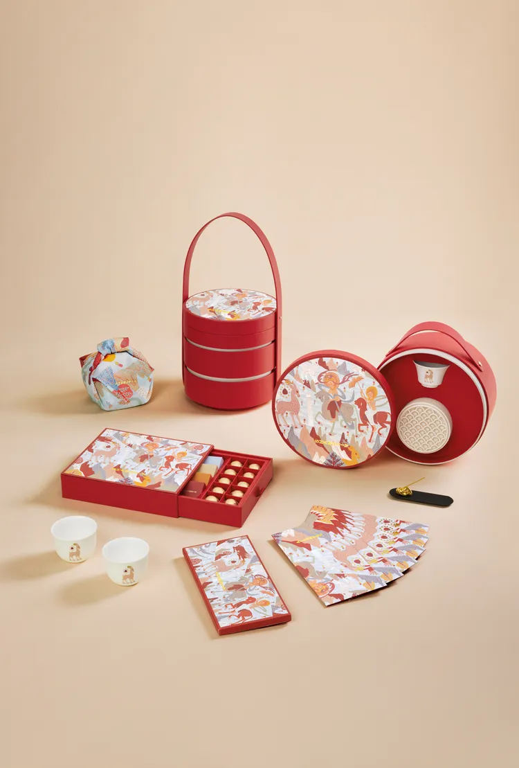 SHANG XIA共推出3款「九色鹿系列茶香禮盒」。品牌提供