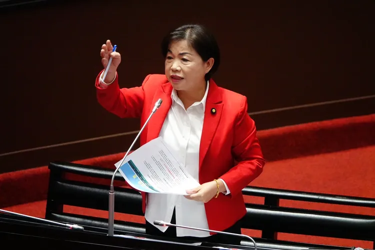 楊瓊瓔建議在高鐵苗栗站與台中站之間的台中沿線增加站點。資料照片