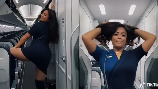 空姐機艙電臀熱舞慶祝變正職　然後她就被公司解僱了