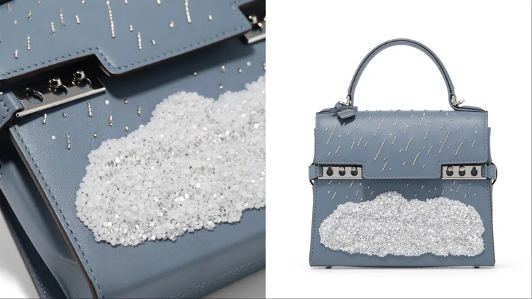 Tempête手袋運用精美刺繡工藝呈現出馬格利特的雲朵畫作。品牌提供