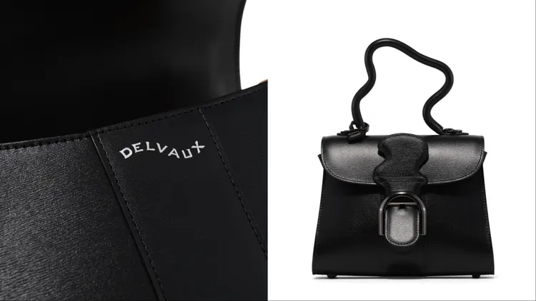 Brillant Mini Wavy Black將提把、品牌名稱皆以扭曲方式呈現。品牌提供