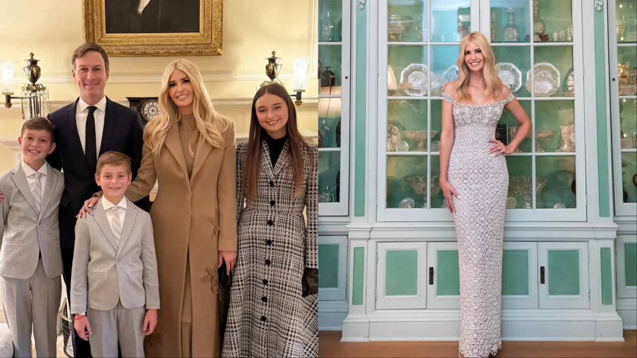伊凡卡（左圖右二、右圖）曬出高顏值全家福。翻攝ivankatrump IG