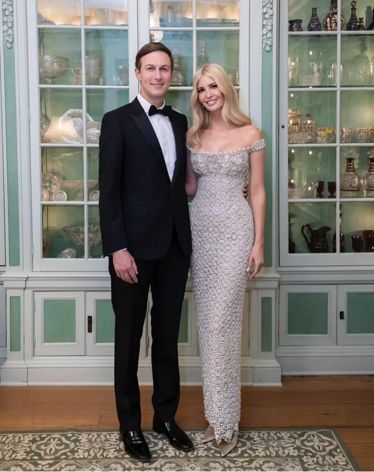 伊凡卡（右）與老公庫許納（左）皆擁有高挑身材。翻攝ivankatrump IG