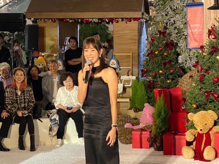 台北101董座賈永婕出席2024聖誕活動。莊偉祺攝