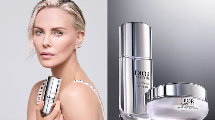 莎莉賽隆愛用Dior最新推出的逆時系列保養單品。品牌提供