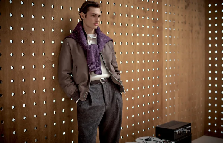 Brunello Cucinelli 2025秋冬男裝系列。品牌提供