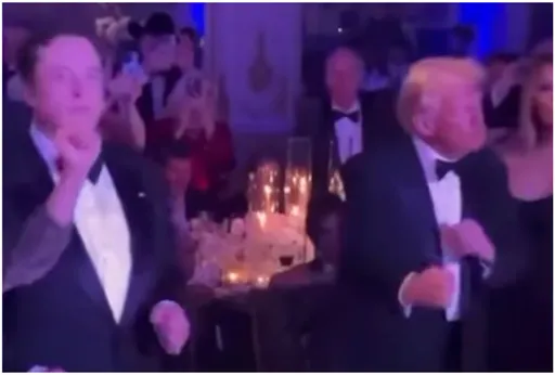 就職倒數！川普海湖莊園跨年　與馬斯克尬舞高唱Y.M.C.A　