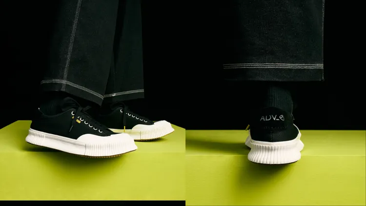 鞋款在細節處運用品牌專屬黃色點綴出亮點。品牌提供