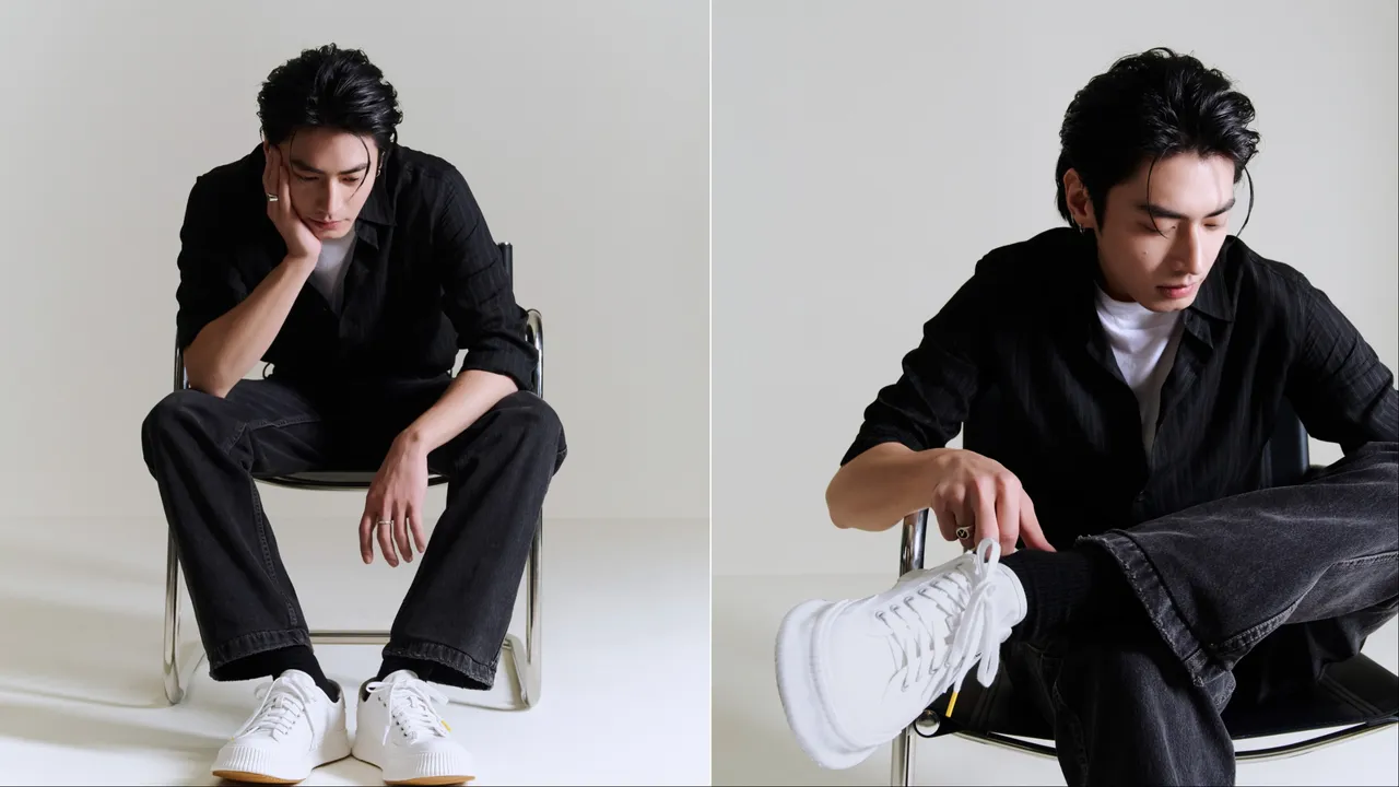 宋柏緯演繹ADV_LABEL全新休閒鞋。品牌提供