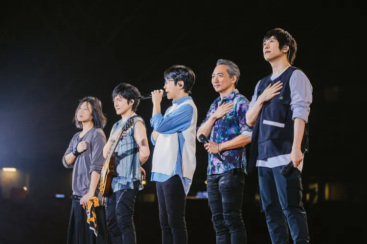 五月天昨晚新加坡最終場演出遇暴雨。圖／相信音樂提供