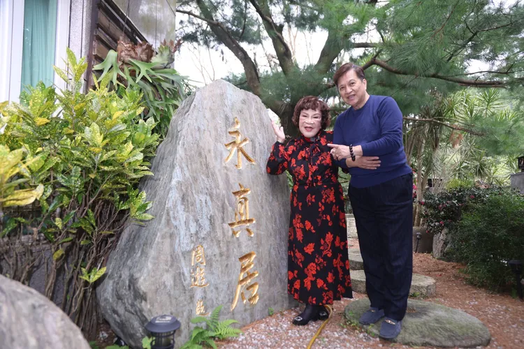 周遊（左）和李朝永花3億元蓋400坪愛巢。彭欣偉攝