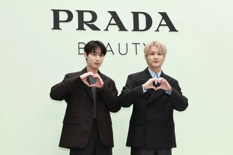 ENHYPEN成員金善禹（左）與梁禎元（右）。彭欣偉攝