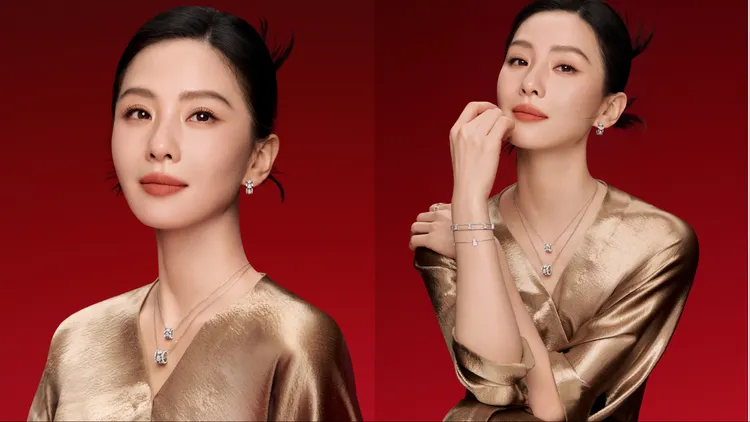 劉詩詩配戴銀白色Wulu Eternity。品牌提供