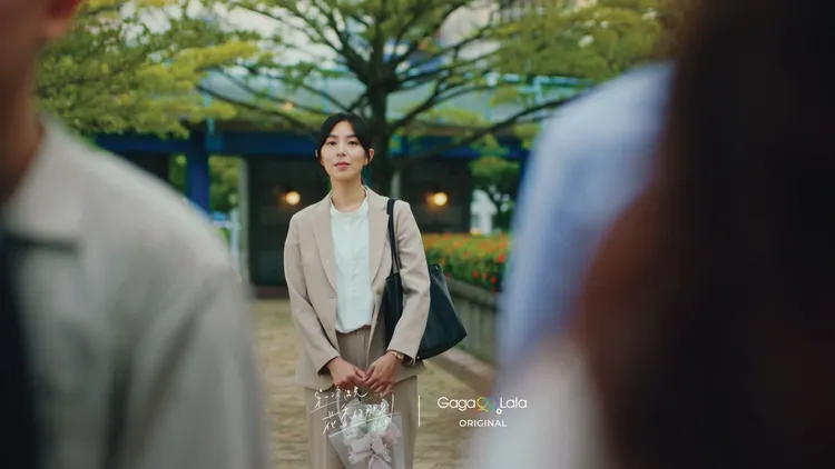 林辰唏穿起帥氣俐落的成熟套裝，宣告截然不同的人生階段。GagaOOLala提供