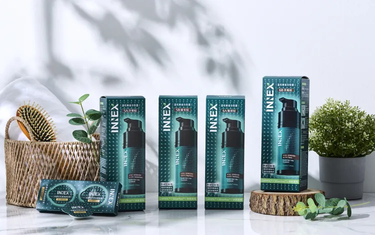 「INNEX溫和漸進染髮露」共有6A黯深棕、6B茶褐棕、5A冷栗棕、5B霧米棕等四款顏色。