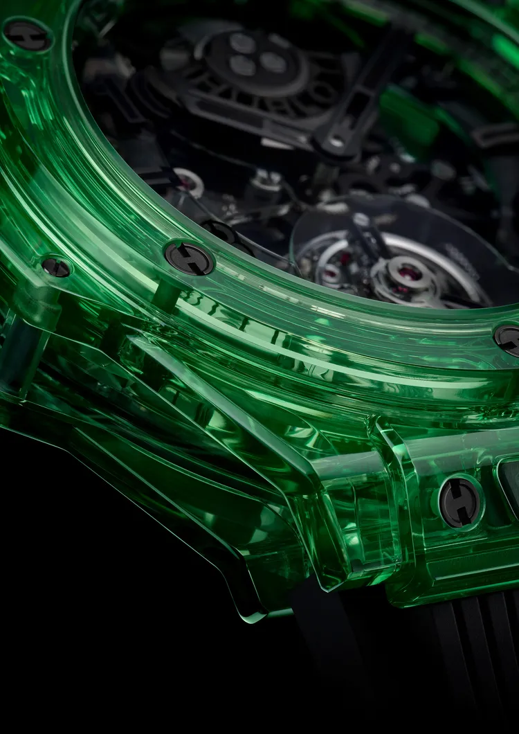 極光綠SAXEM錶殼。品牌提供