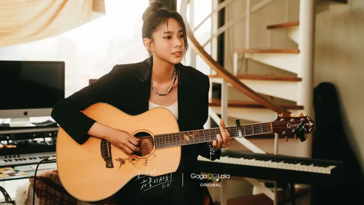 袁漠遙飾演超仙氣質音樂才女，預告將獻唱片頭曲。GagaOOLala提供