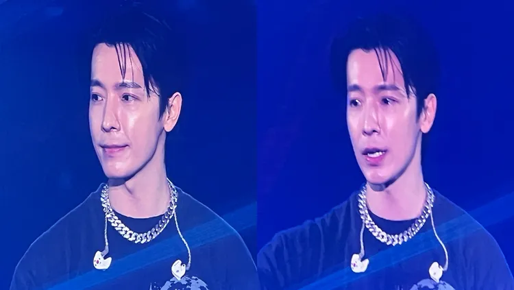 東海聽到全場大合唱《約定》強忍淚水。讀者提供