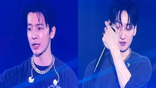 SJ-D&E高雄壓軸感動哭了!東海曝公司沒練習室 銀赫伸手拭淚