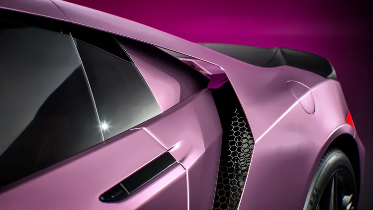 3M車身改色膜2080系列新色S238緞面冰莓粉。業者提供