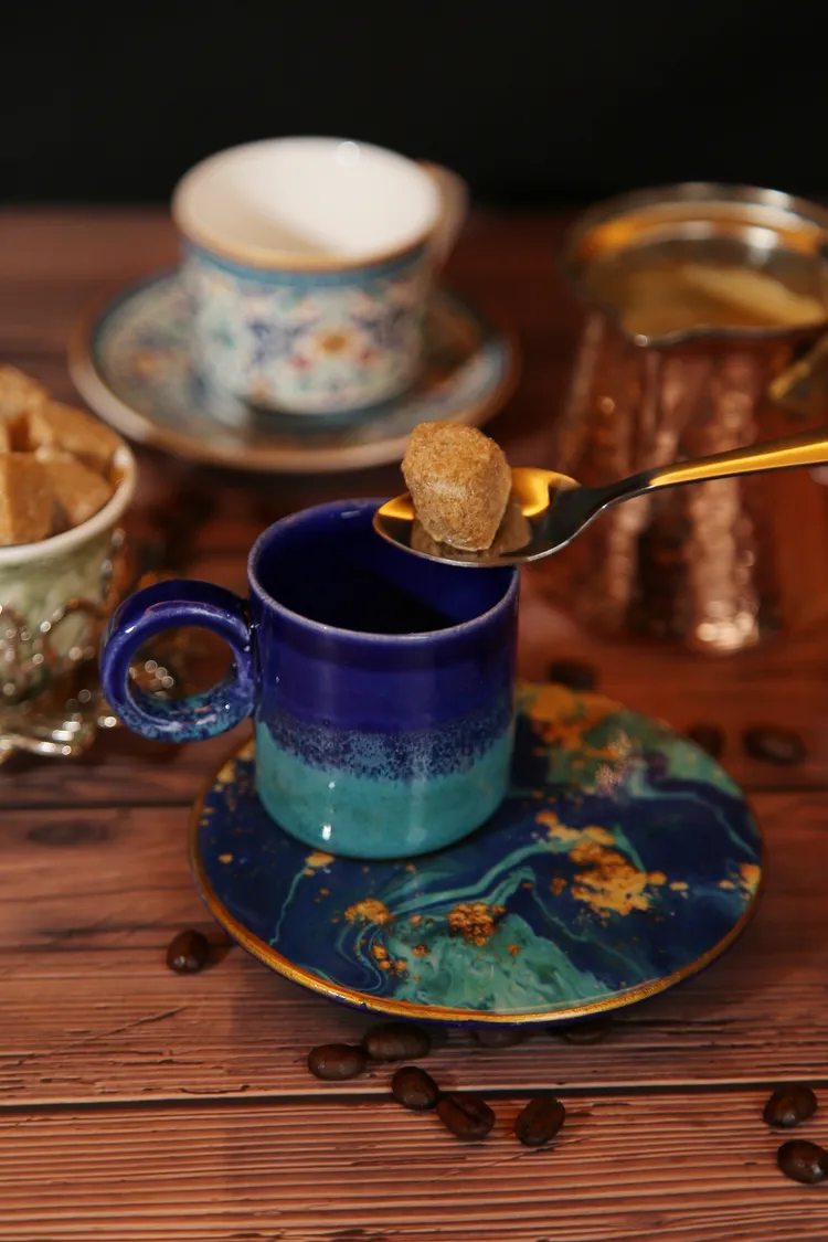 新年期間在雲品的歐洲節慶嘉年華能品嘗到特別的土耳其沙煮咖啡。業者提供