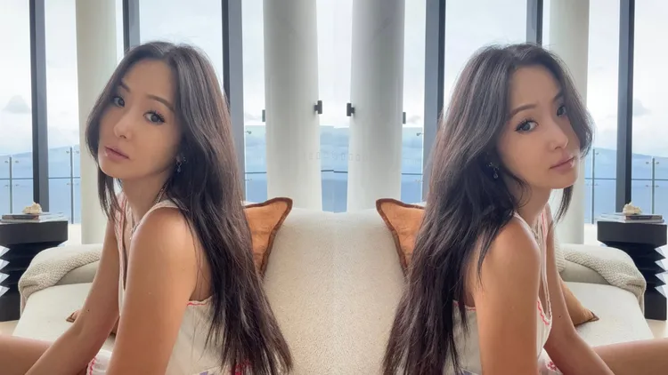 孫芸芸身穿居家服坐在澳洲家中。翻攝孫芸芸IG