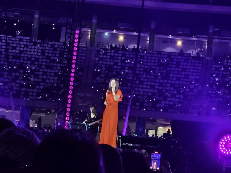 田馥甄今美聲唱響台北大巨蛋。讀者提供