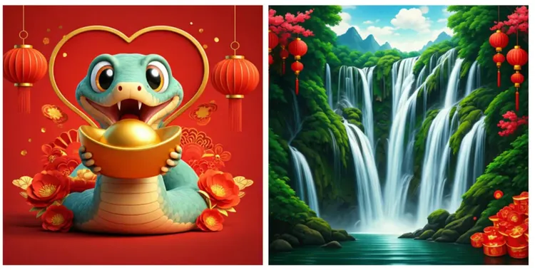 只要輸入喜歡的圖，就能請Gemini生成春節氛圍的圖片。Google提供