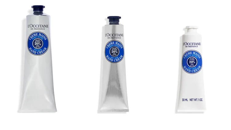 歐舒丹乳油木護手霜，150ml／1180元、75ml／900元、30ml／420元。品牌提供