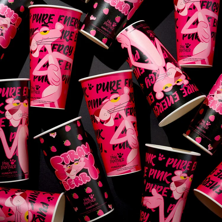 與頑皮豹推出限定聯名系列。功夫茶提供