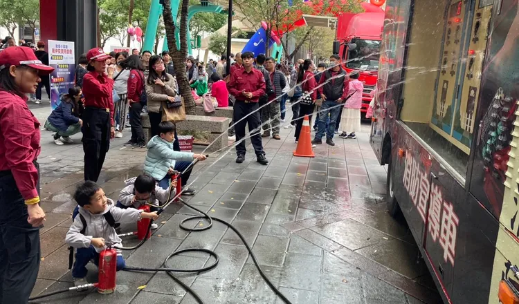 北市消防局將於兒童新樂園及周邊廣場舉辦119防災宣導活動。台北捷運公司提供