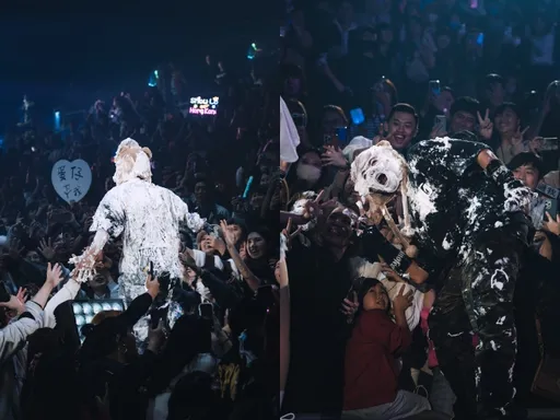 羅志祥高雄跨年被失控砸派 「面目全非」慘狀曝光