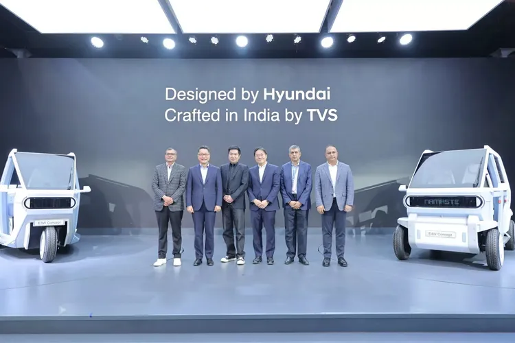 Hyundai 計畫與 TVS Motor Company 在印度合作生產三輪車，而四輪車的生產計畫仍在評估中。原廠照片
