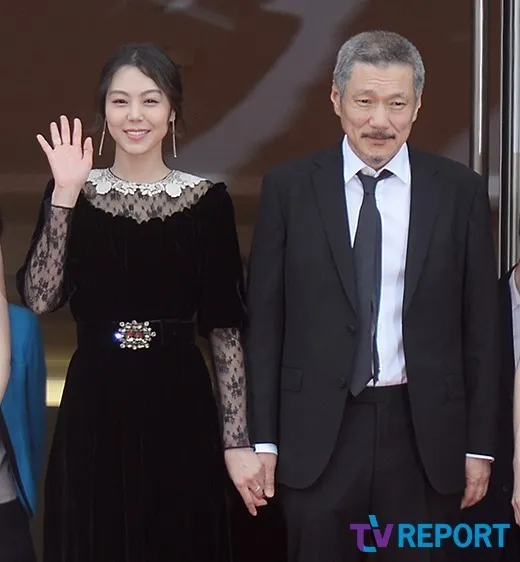 金珉禧（左）不倫洪尚秀超高調，時常偕伴參加國外影展。翻攝tv REPORT