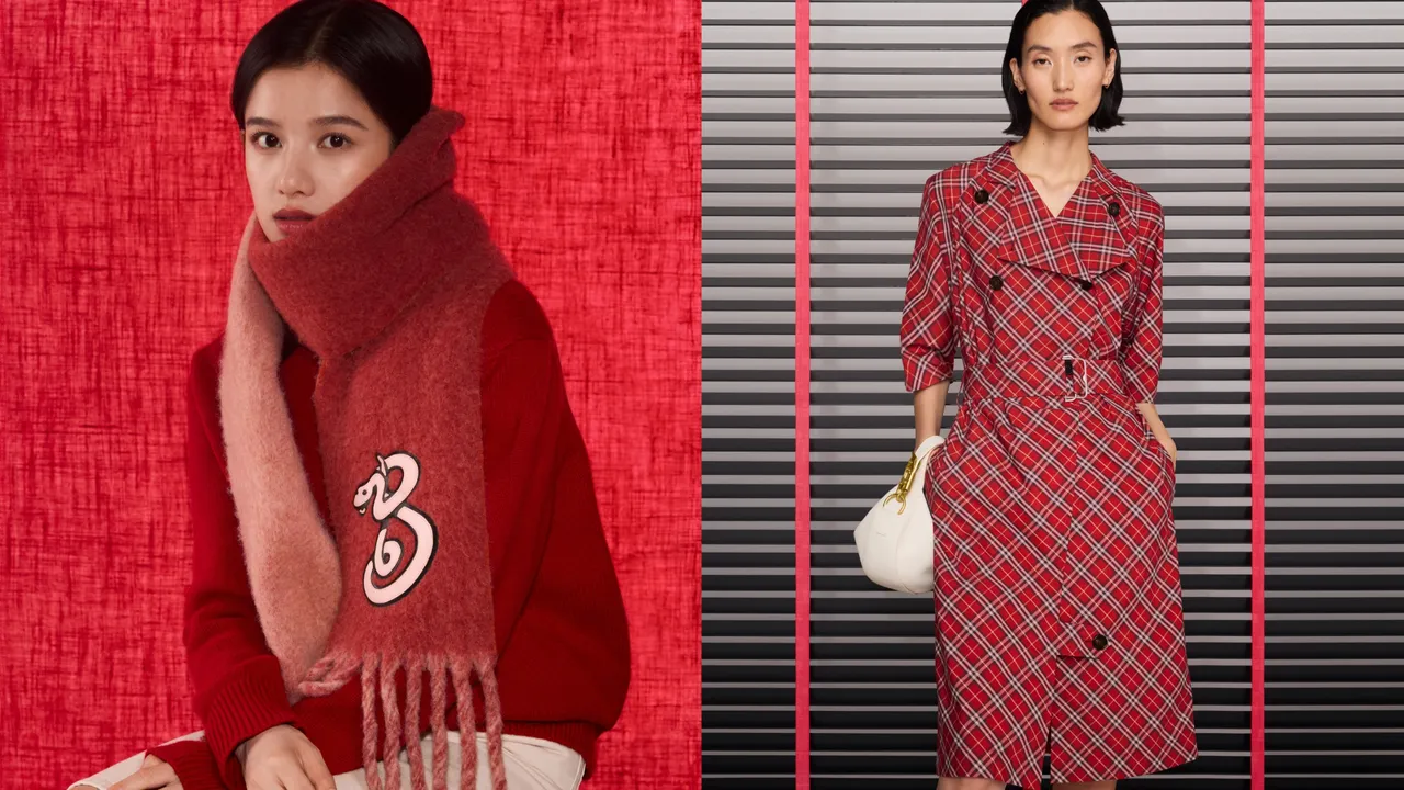 BURBERRY推出2025新春系列。品牌提供