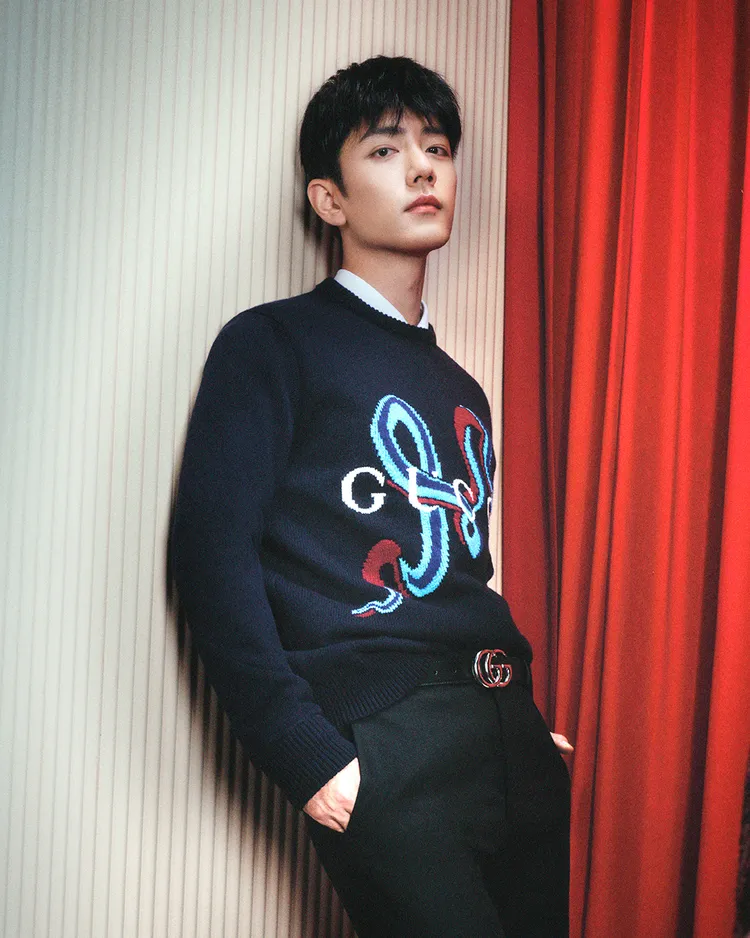 肖戰拍攝GUCCI新年形象大片。品牌提供