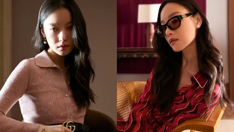 倪妮拍攝GUCCI新年形象大片。品牌提供