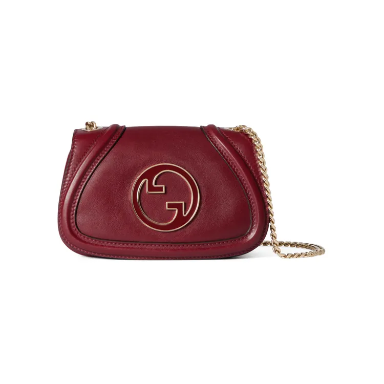 GUCCI Blondie皮革肩背包，11萬300元。品牌提供