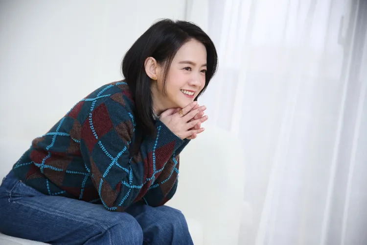 曾寶儀談寶媽罹癌。彭欣偉攝