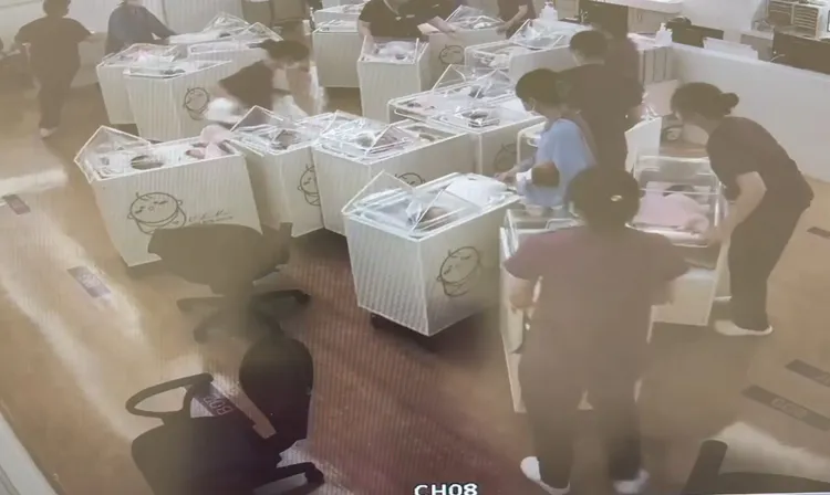 當時正值交班，工作人員馬上「動起來」，避免可能危機。翻攝照片