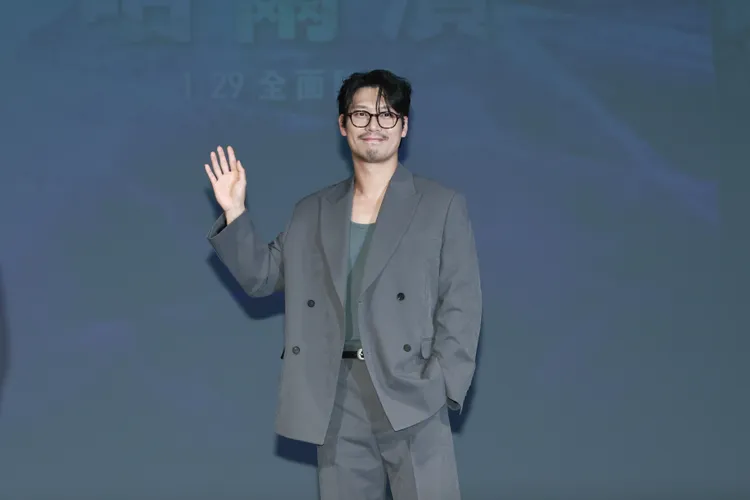 朴勳首度來台，對台灣電影暸若指掌。彭欣偉攝