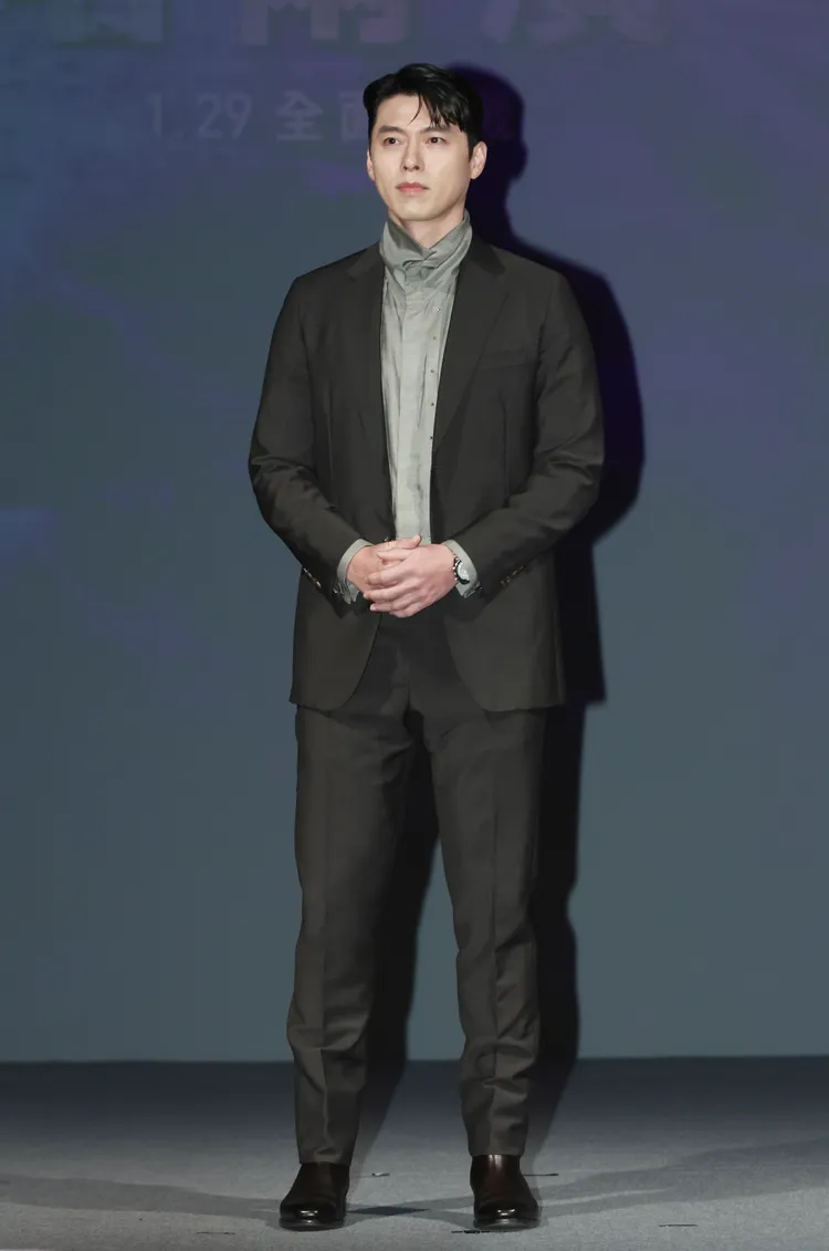 玄彬聽到與孫藝真的定情作《愛的迫降》，露出燦爛微笑。彭欣偉攝