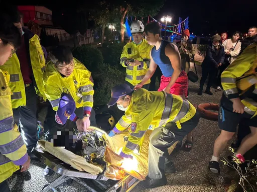 龍潭大池女子落水 目擊民眾及時拋下救生圈挽回一命