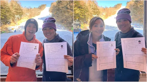 這對夫妻不斷挑戰自己!王仁甫、季芹考上滑雪指導員 教練竟是賈永婕弟弟