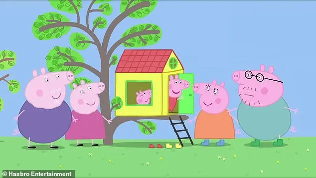 佩佩豬一家祖孫三代，即將迎接新成員。翻攝Daily Mail