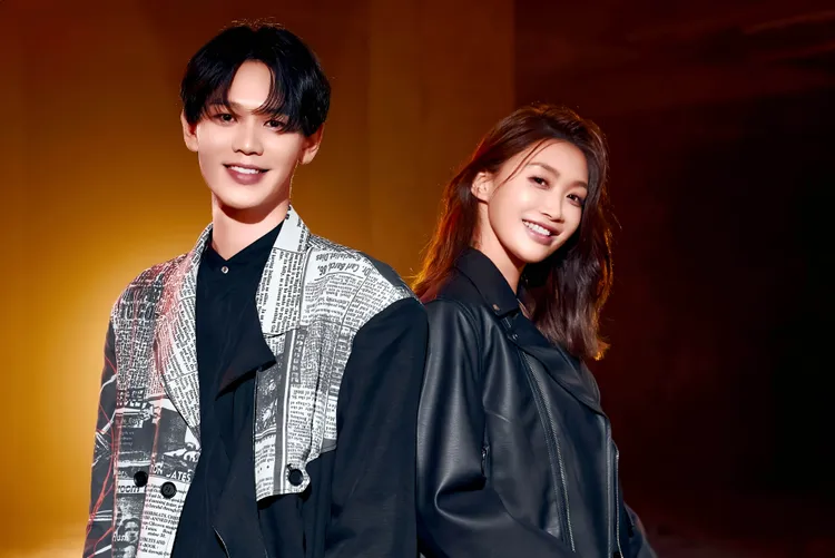 蔡岳宸（左）與小玉兒對唱新歌《你會在》。圖／蔡岳宸經紀人提供